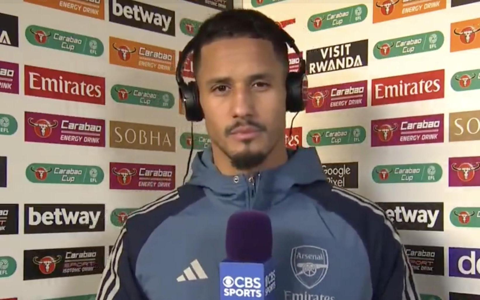 萨利巴：廷贝尔是世界最佳右后卫英超和欧冠冠军我们都想要