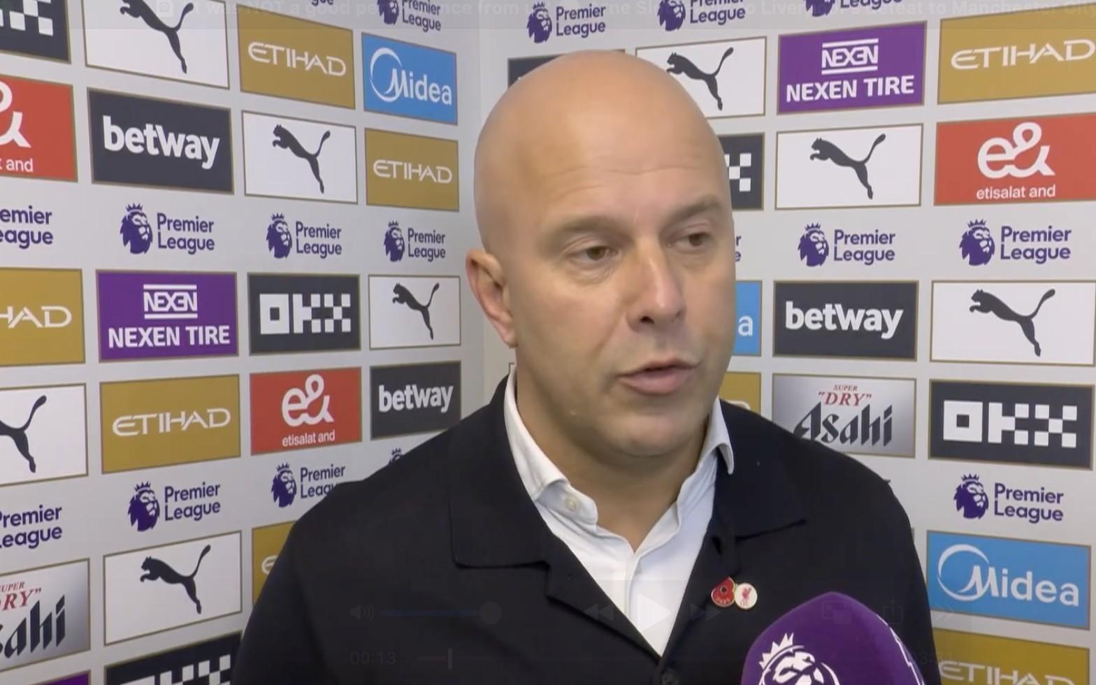 斯洛特:进球被吹我不同意,曼城上赛季对狼队类似的进球有效