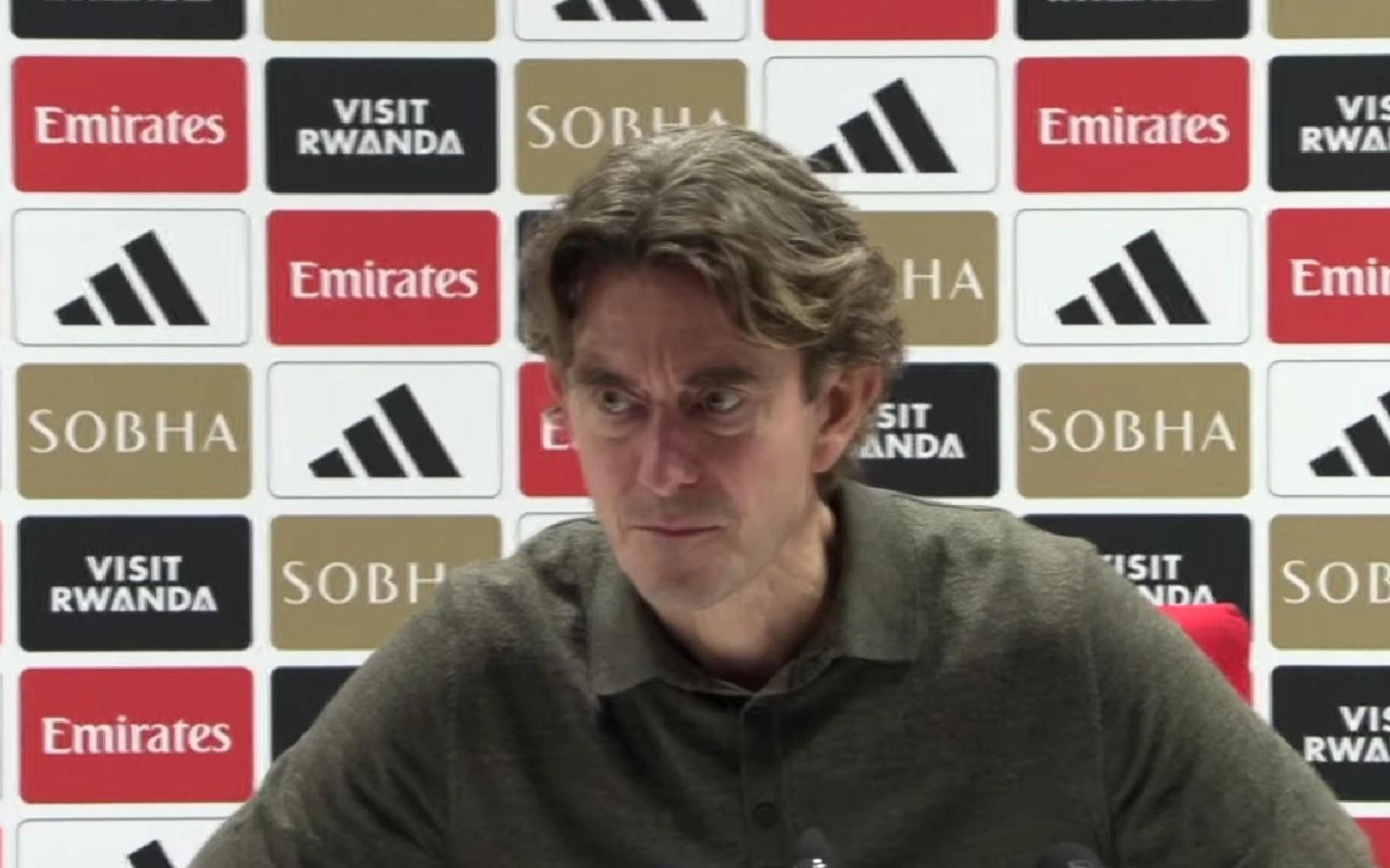 弗兰克：阿森纳已经磨合了六年，而我们才四个月