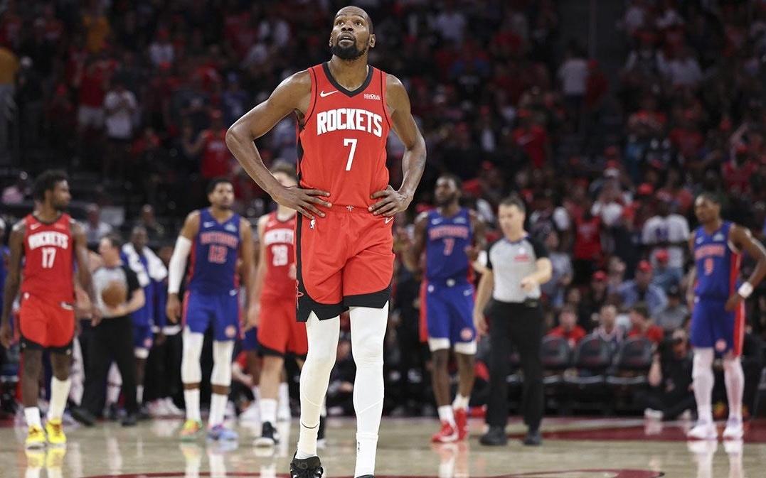 好消息,杜兰特表示,如果替补角色能帮助火箭队赢球,他愿意接受