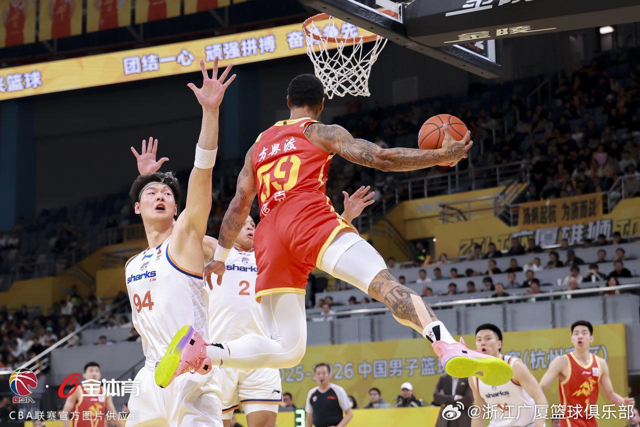 CBA：央视播2场！上海广厦争榜首，青岛再遇深圳，广东欲再擒浙江