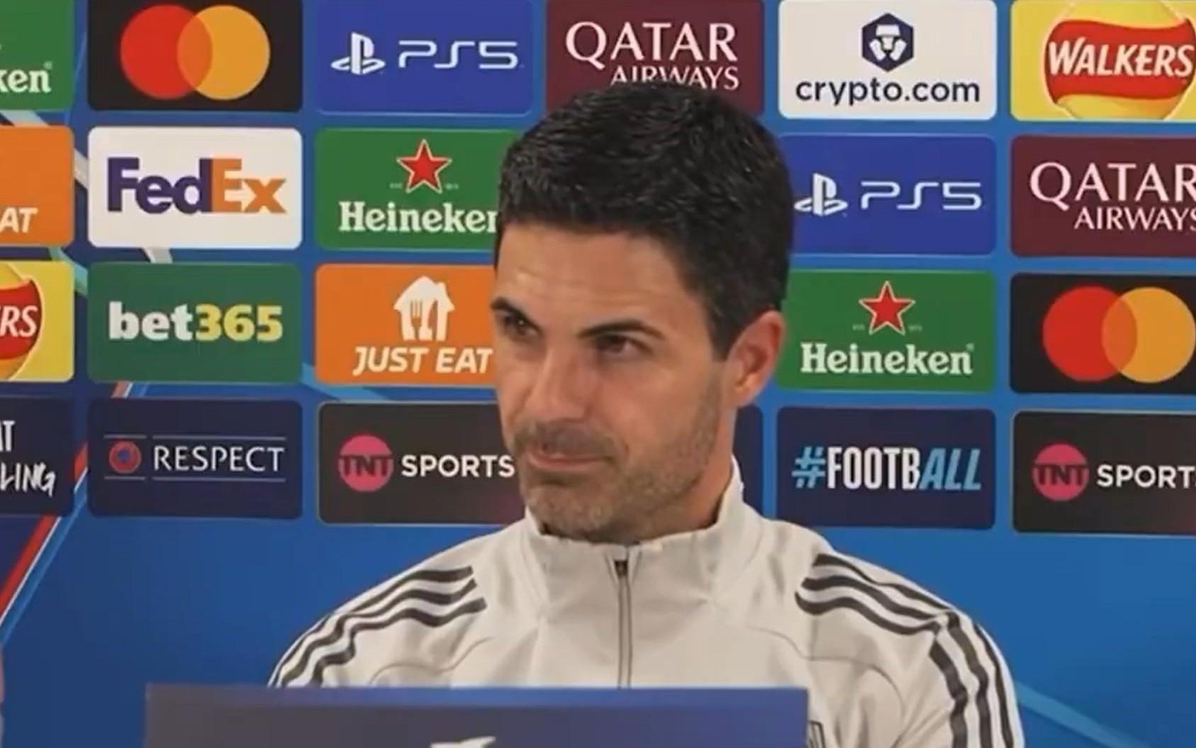 阿尔特塔:我邀请空军的事发生在两年前,媒体报道有些晚了