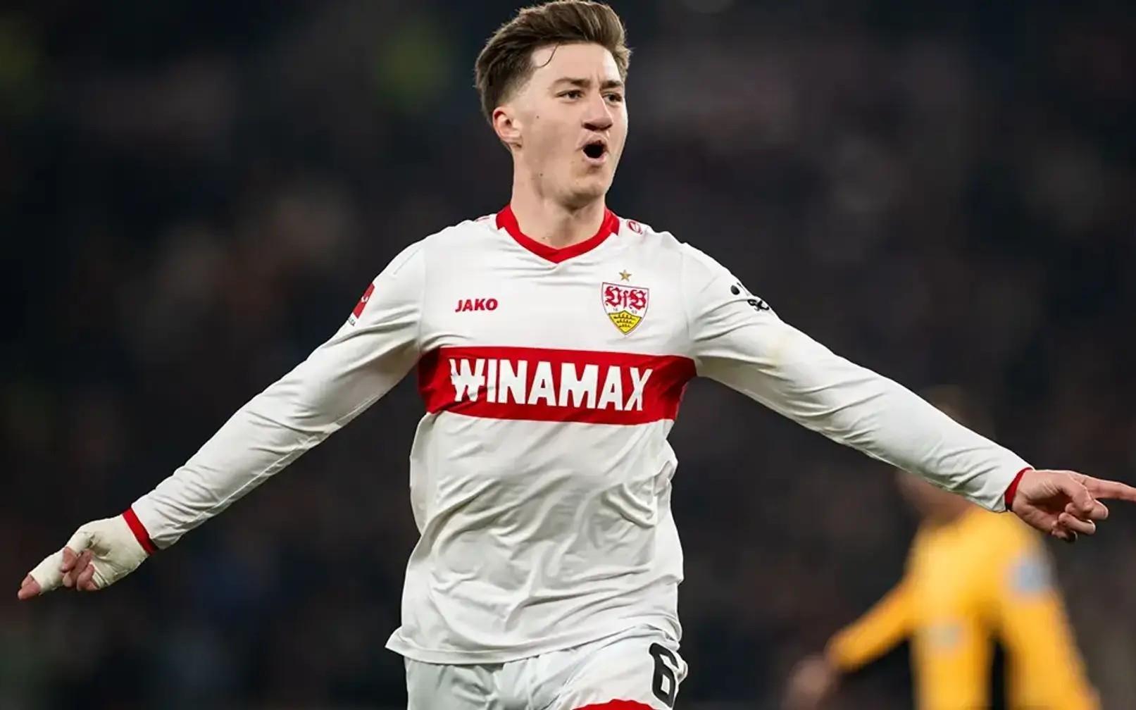 德天空:斯图加特对施蒂勒估价5000万欧,球员已获曼联关注