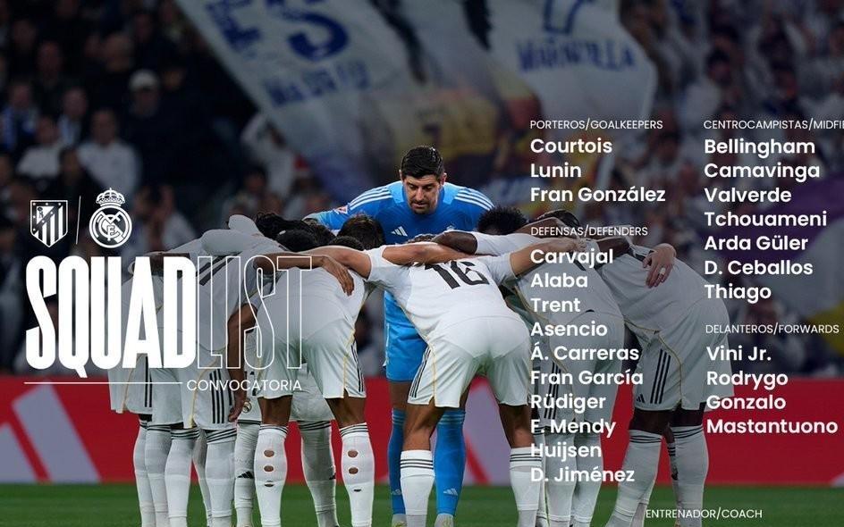 皇马西超杯战马竞大名单：姆巴佩缺阵，阿诺德、赫伊森回归