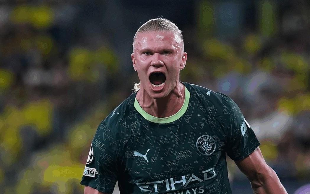 哈兰德连续9场俱乐部比赛进球,为顶级联赛生涯第二长