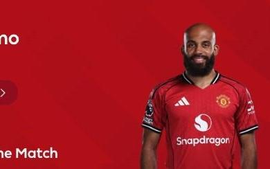 梅开二度,姆伯莫当选曼联vs布莱顿全场最佳球员