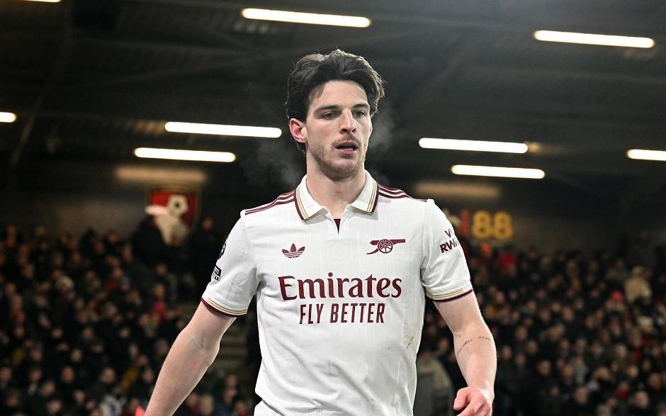 赖斯梅开二度，阿森纳32复仇伯恩茅斯5连胜，静待双蓝会自相残杀