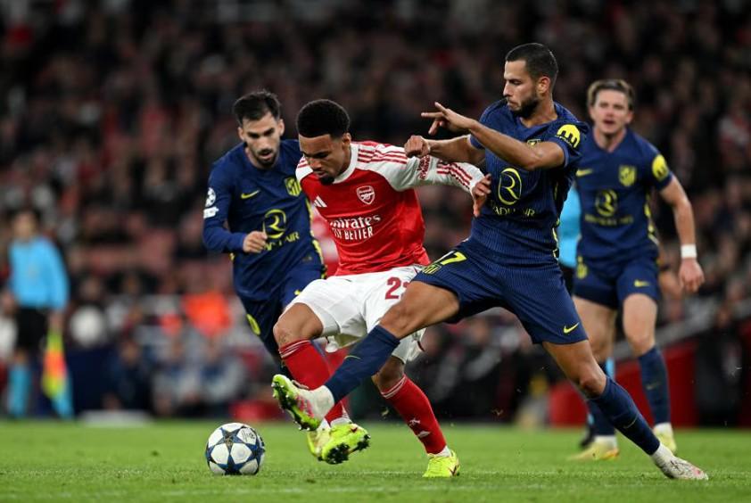 马竞后卫汉茨科:阿森纳短时间内连进4球,比赛就结束了