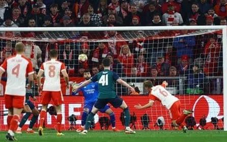 8胜2平,拜仁在最近11次欧冠主场对英格兰球队时只输过一次