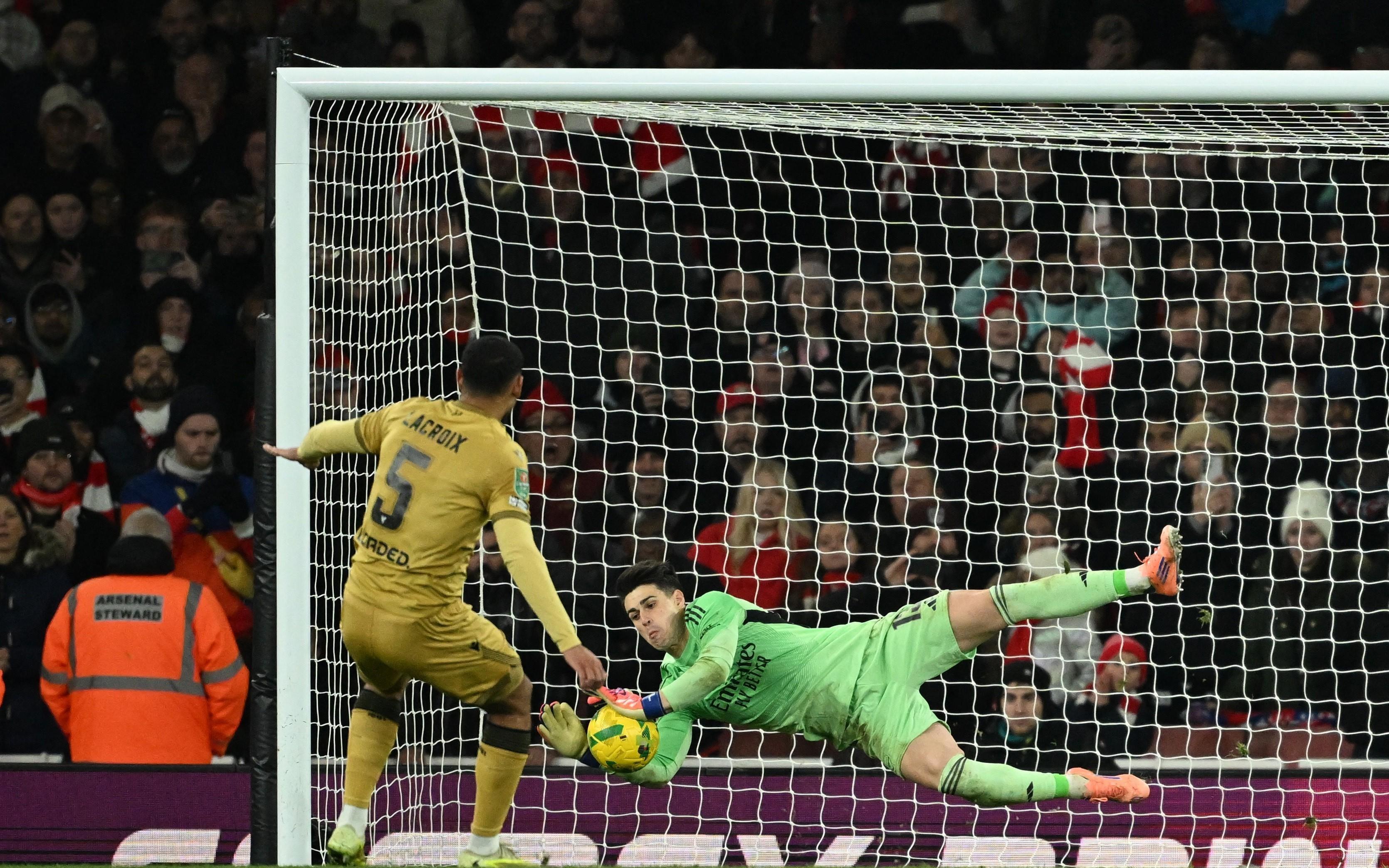 守株待兔真有用凯帕点球大战连续扑右侧，最终成功扑点