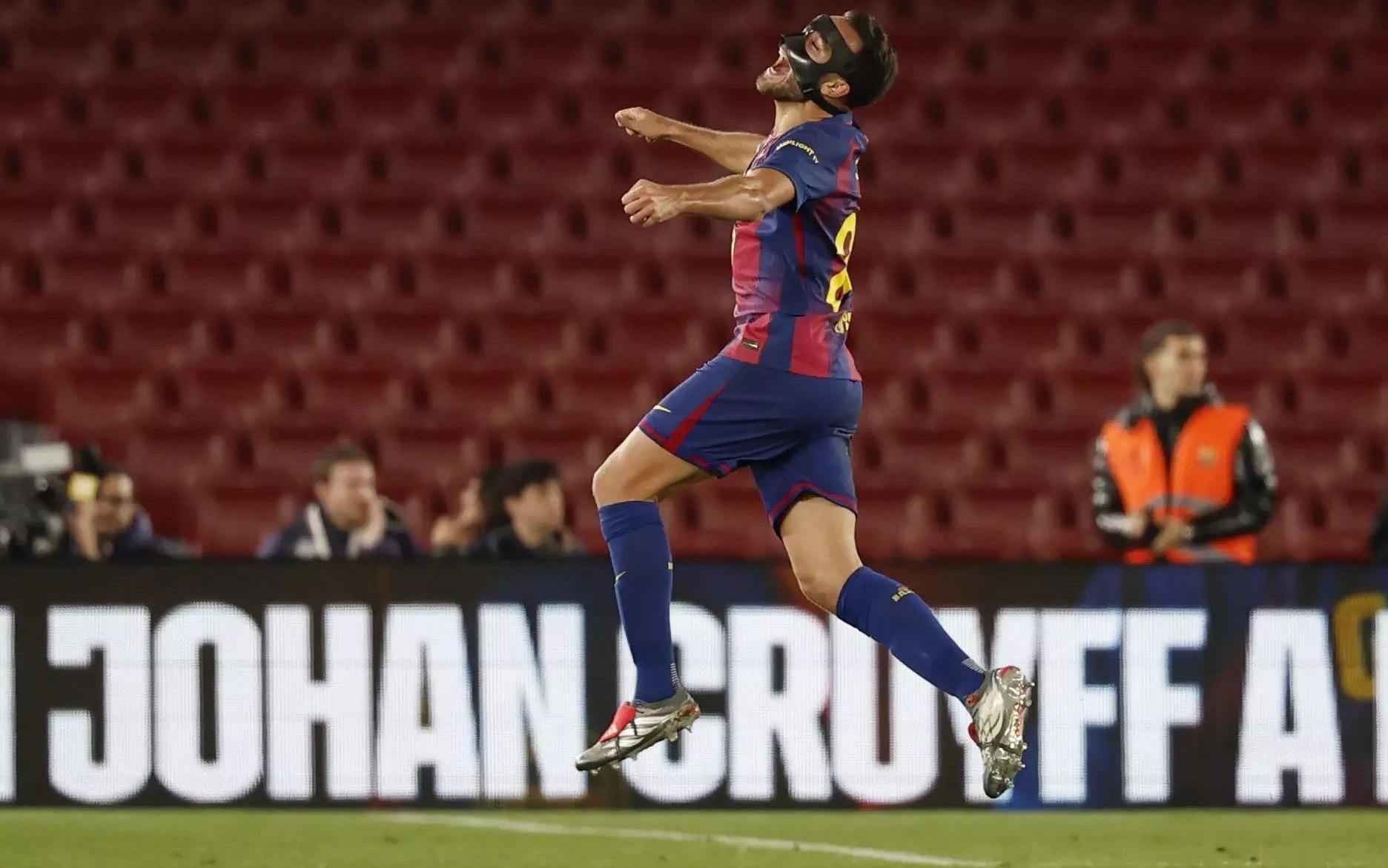 全勤，巴萨球员埃里克加西亚本赛季至今每一场比赛都有出场