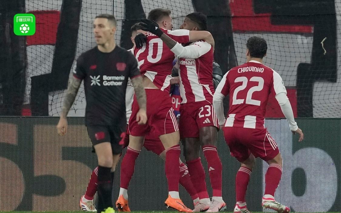 勒沃库森02客负奥林匹亚科斯，塔雷米、科斯蒂尼亚建功