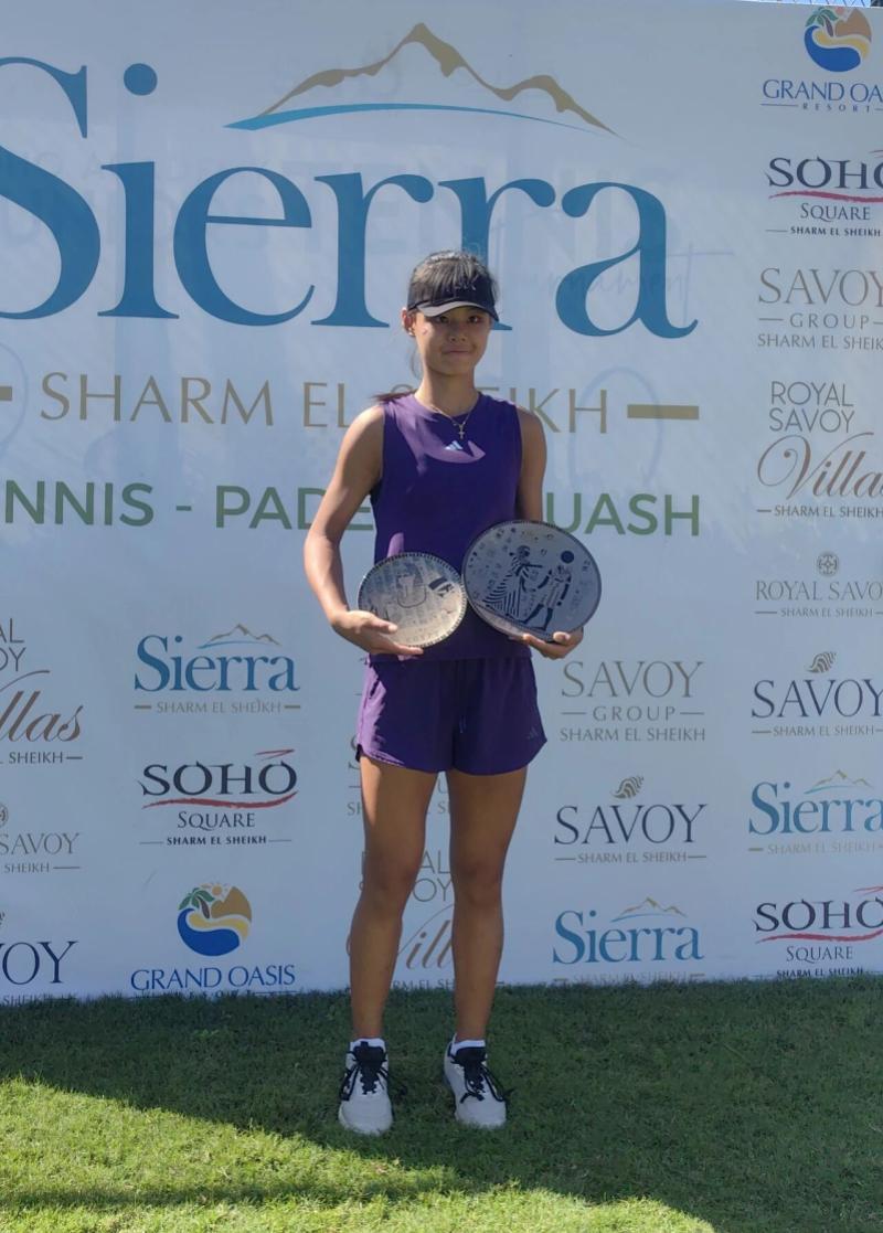 深圳网球新星闪耀埃及15岁孙心然创历史最年轻夺冠纪录