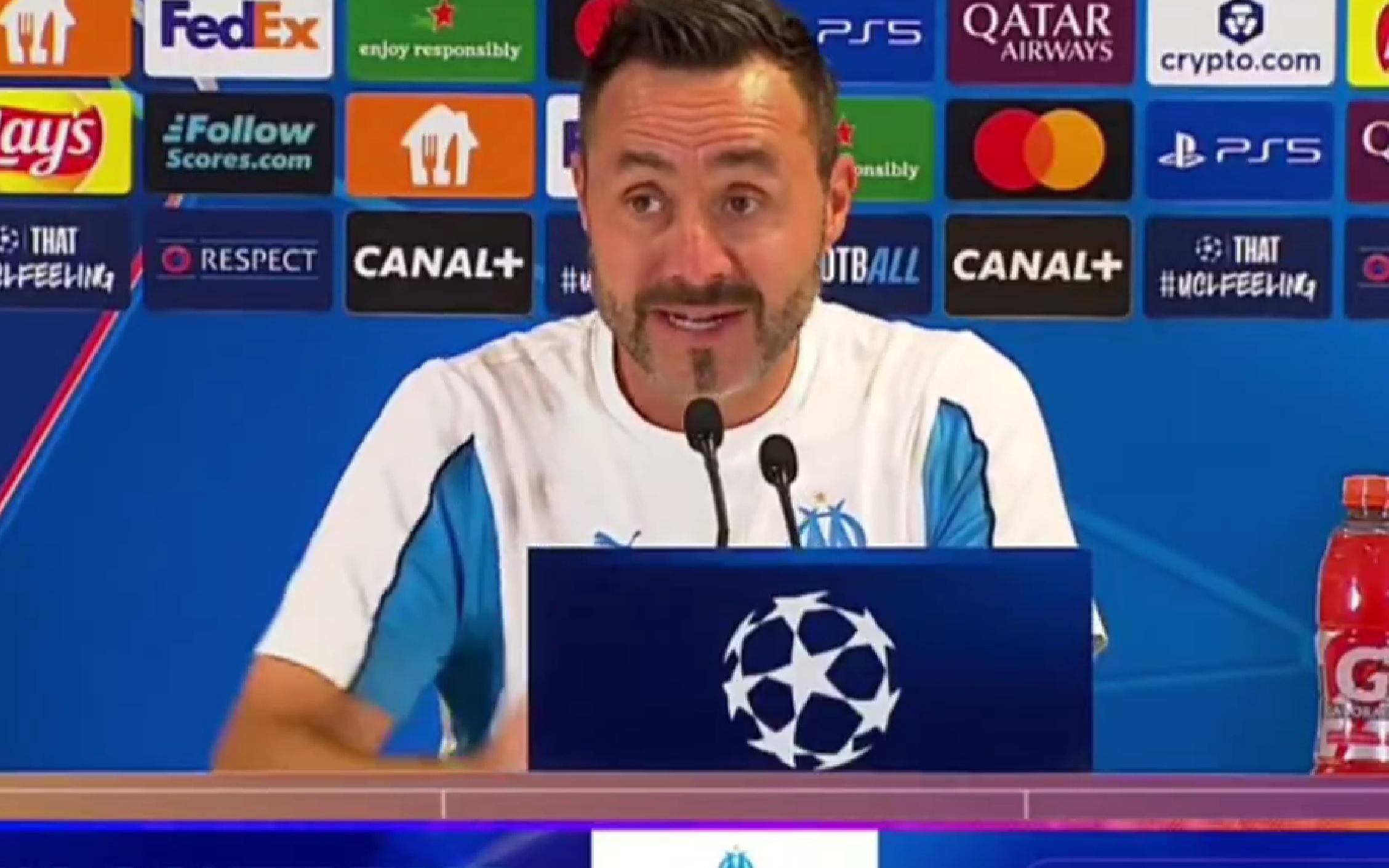 德泽尔比:马赛可以在欧冠中立足,我们近期的表现相当出色