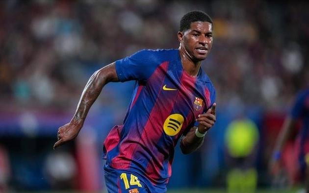 来状态!拉什福德是巴萨球员第6次英格兰客场上演双响的球员