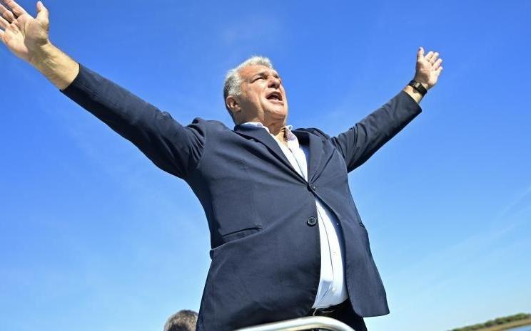 拉波尔塔:看巴萨赢球永远不腻,不同意西甲说海外行有违公平