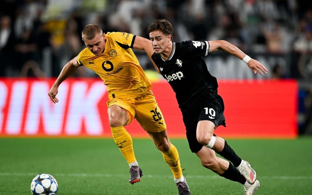 18岁天才传射建功,伤停补时2分钟连追2球,尤文44绝平多特蒙德