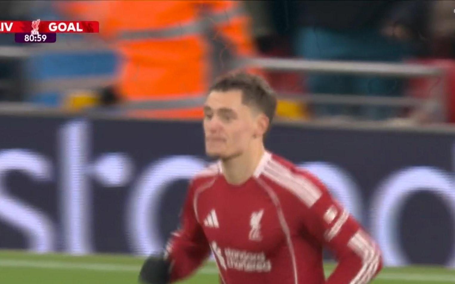 对阵桑德兰破门，维尔茨攻入利物浦生涯首球