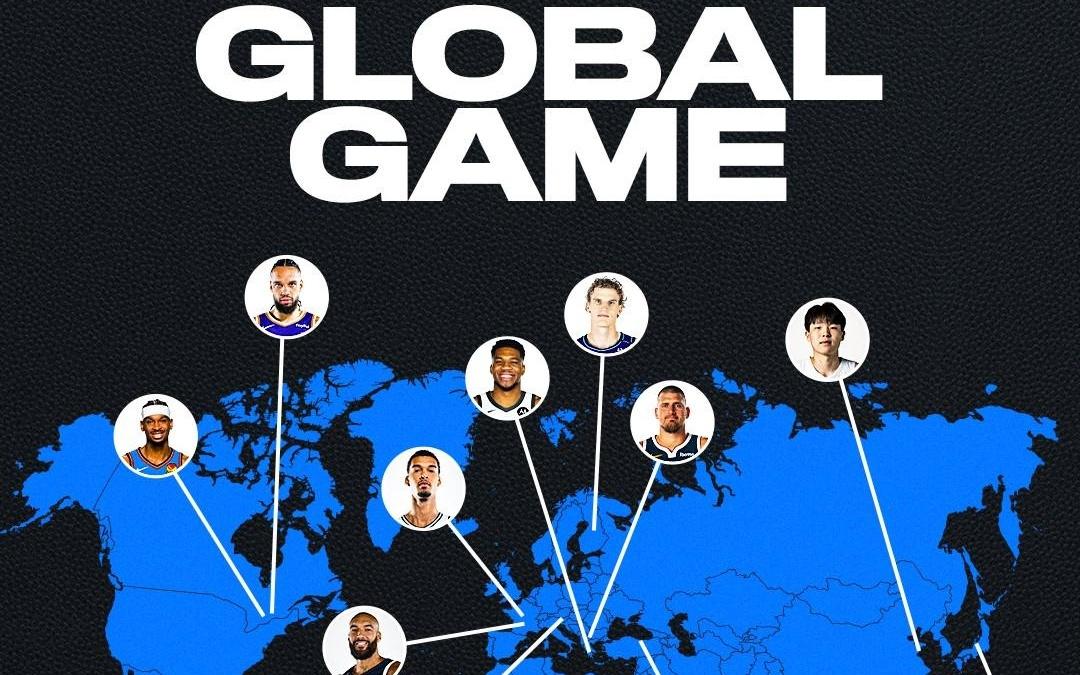 NBA国际球员分布情况:中国、日本均仅一人,加拿大、法国遥遥领先