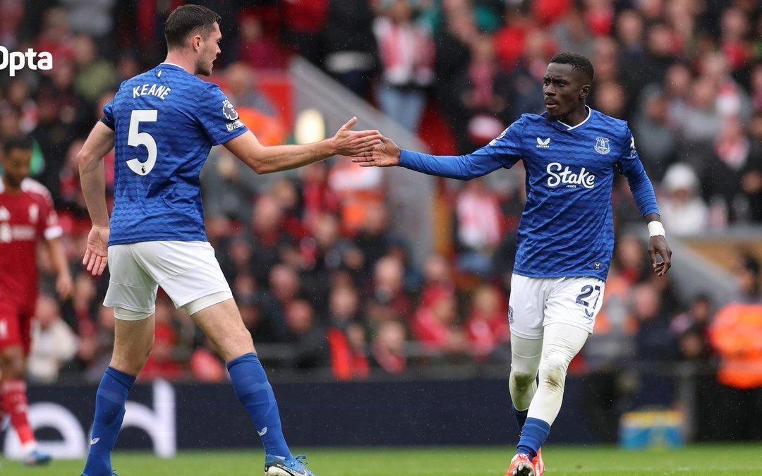 35岁359天,盖伊成为埃弗顿队史默西塞德德比第二年长进球者