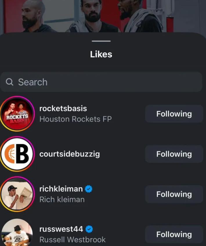 要加盟火箭威少点赞杜兰特和亚当斯训练照片!