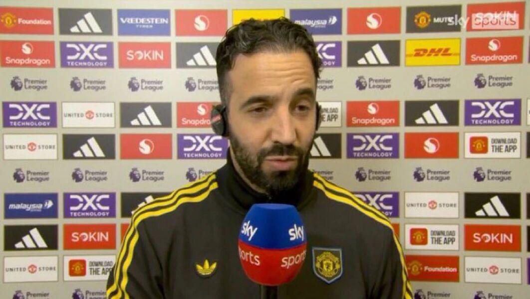 阿莫林解释曼联踢长传理由!传控英超最差,控球七成反遭零封输球