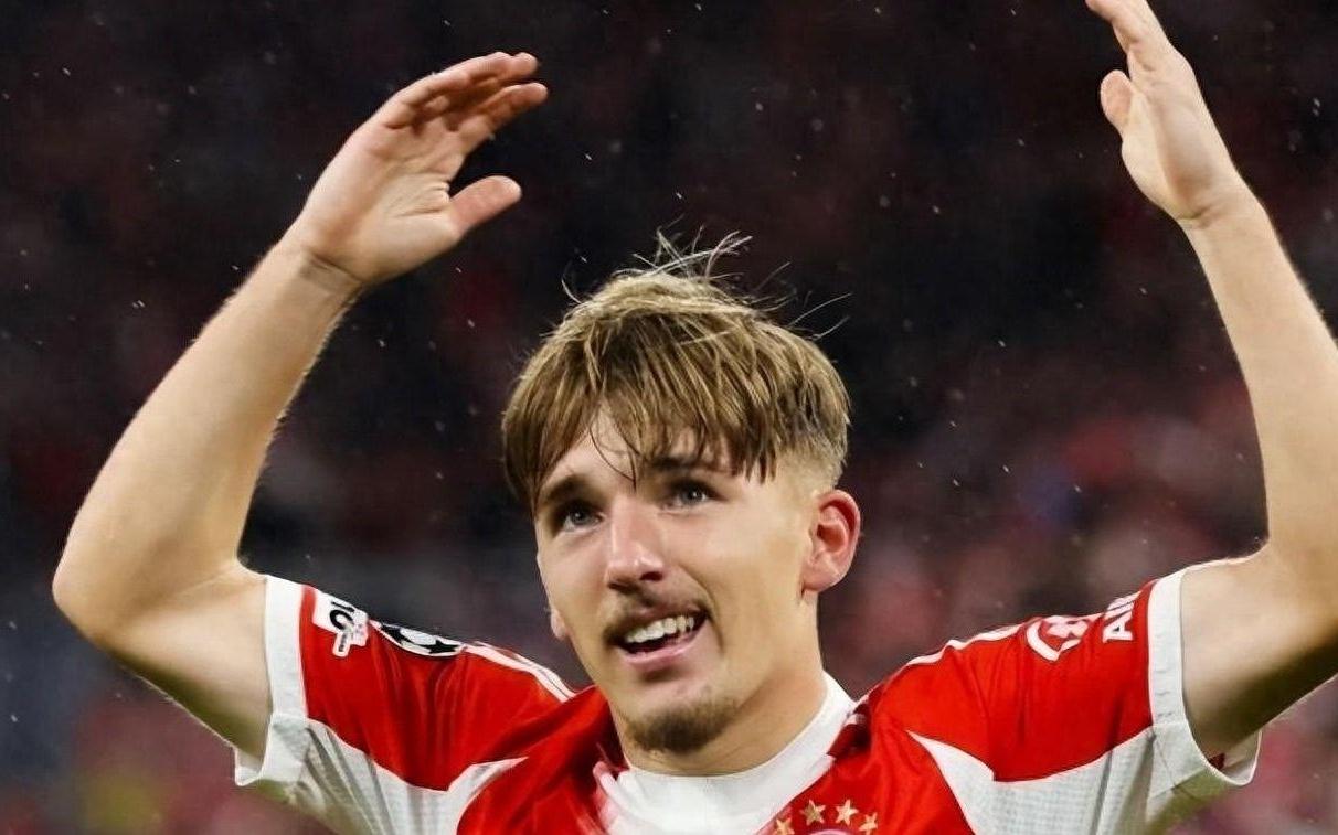 欧冠首次首发即破门,2008年出生的拜仁新星创历史