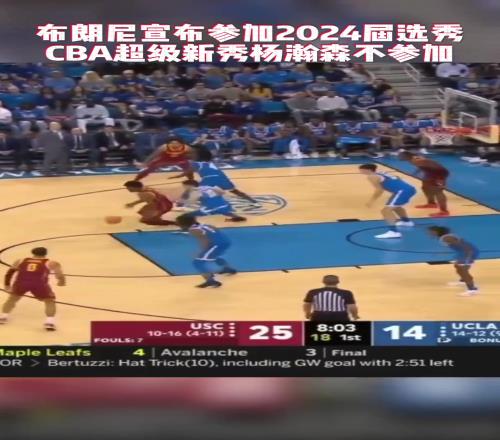 大家认为布朗尼和杨瀚森谁更适合进入NBA呢