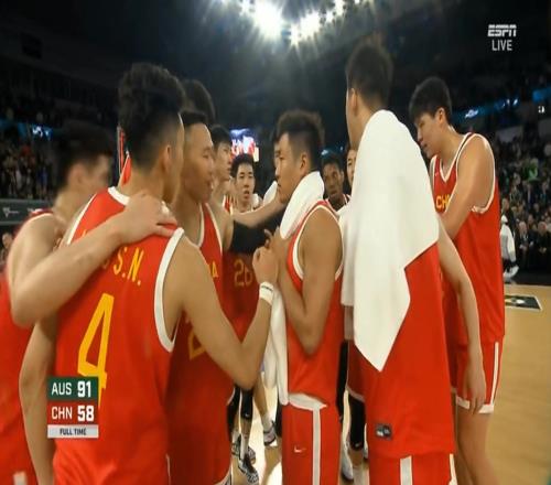 热身赛第二场中国男篮5891不敌澳大利亚男篮！33分惨败，且全队高达28次失误！