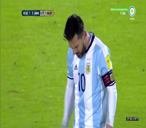 2017年梅西戴帽成救世主！阿根廷31厄瓜多尔晋级世界杯！