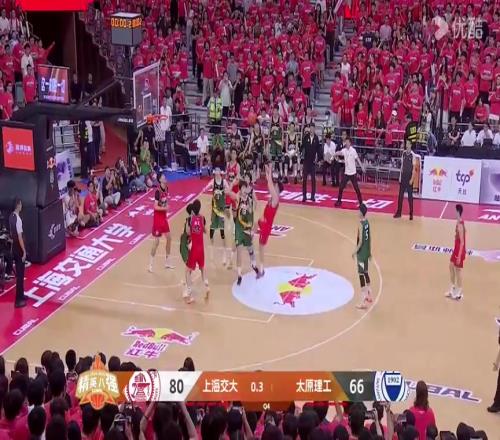 太燃了！吴泽昊骑马射箭中投压哨绝杀上交神奇逆转太理15分