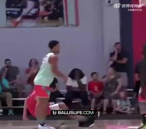 如今已经是冠军内线了！霍姆格伦当年在库里训练营里曾戏耍库里！