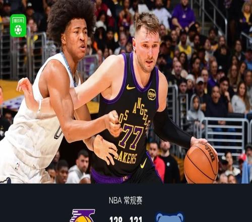 湖人128121力克灰熊，詹姆斯31+9+6，东契奇34分20罚，莫兰特16+11