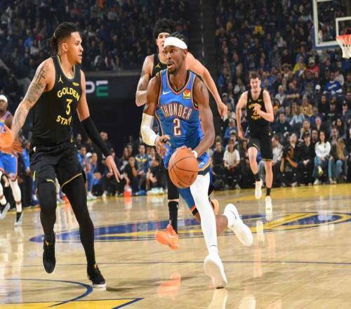 30胜联盟第一！雷霆37分大胜三杀勇士亚历山大30+7库里缺席