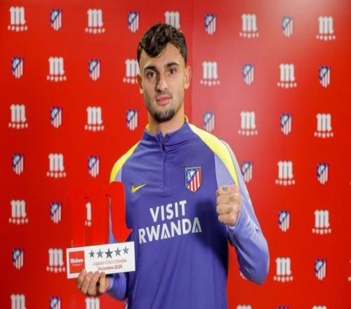 官方：马克普维尔当选马竞12月最佳球员