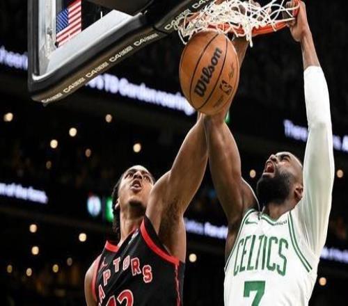 布朗25+8+7普里查德27分凯尔特人三杀猛龙