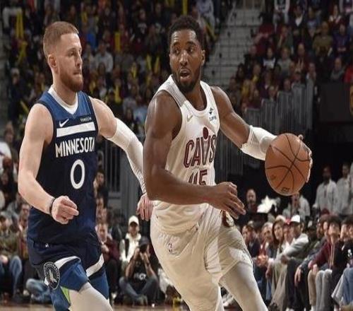 米切尔28+8爱德华兹25分骑士主场复仇森林狼