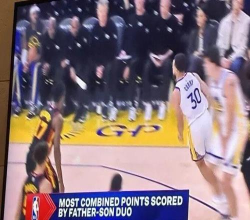 詹姆斯父子VS库里父子！差3810分，能追上吗