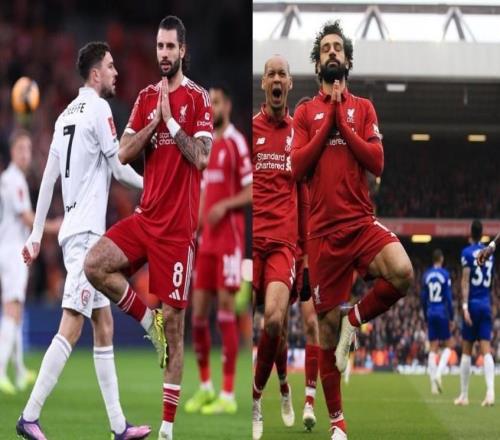 金鸡独立，索博进球后模仿萨拉赫的瑜伽庆祝动作