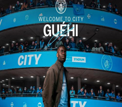 官方：曼城签下水晶宫中卫格伊，据悉转会费2000万镑