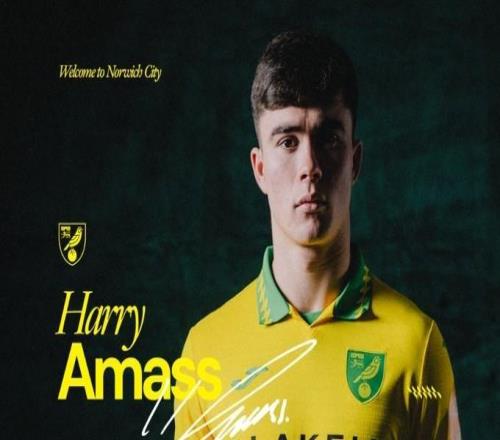 官方：诺维奇租借曼联后卫哈里阿马斯，租期半个赛季