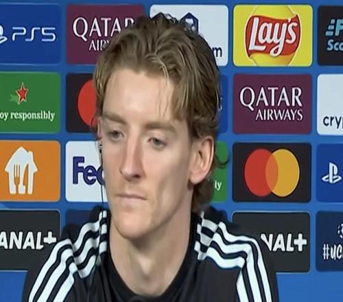 安东尼戈登：英超现在有点像篮球比赛，欧冠更偏向传统足球