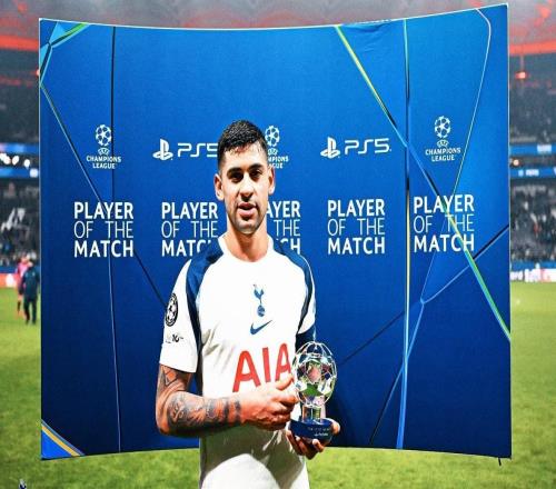 钢铁队长，罗梅罗当选与法兰克福一役欧冠全场最佳球员