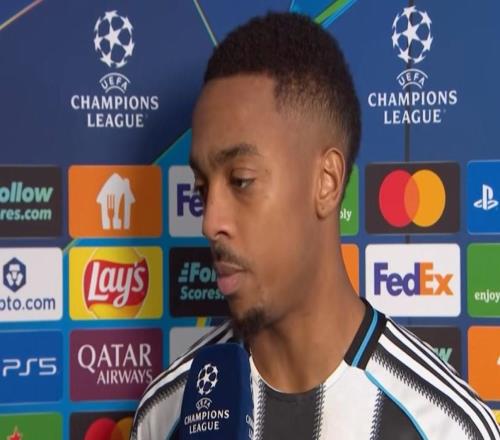 威洛克：非常开心打入生涯首粒欧冠进球，我们整体表现很不错