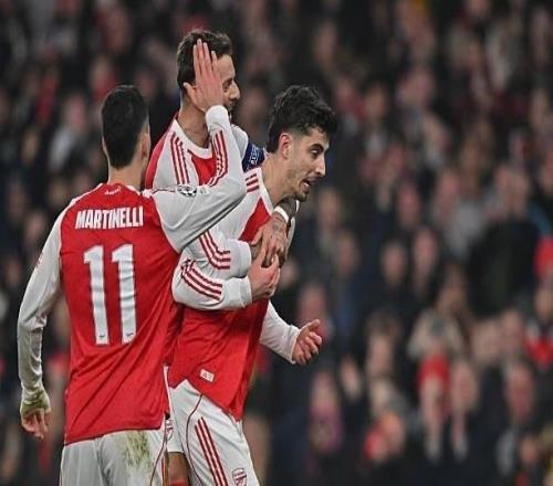 哈弗茨自阿森纳首秀以来8次单场传射建功，队内仅次于萨卡