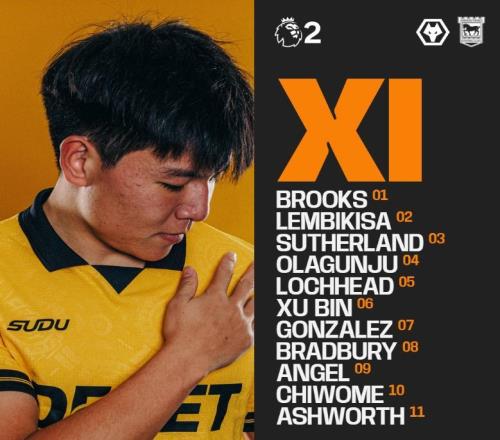 英伦首秀34，徐彬打满全场贡献多次抢断+黄牌，英甲才是最好机会