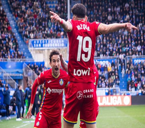 胶着激烈，赫塔费击败阿拉维斯后直接从保级线跃升至西甲第十