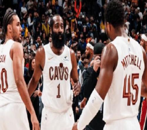 骑士4连胜，掀翻西部第三，哈登末节三分太关键，米切尔罚篮绝杀