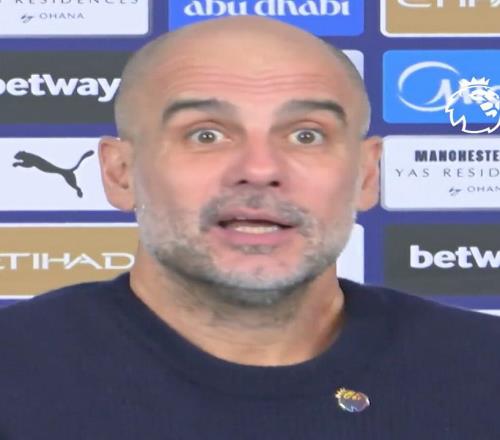 忘不了他，瓜帅赛后口误说出“凯文”，意识到不对后摇头叹气