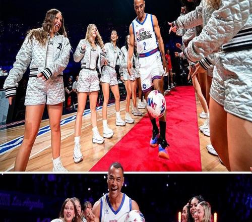 巴西名宿卡福参加NBA全明星名人赛，赛前颠球入场引欢呼